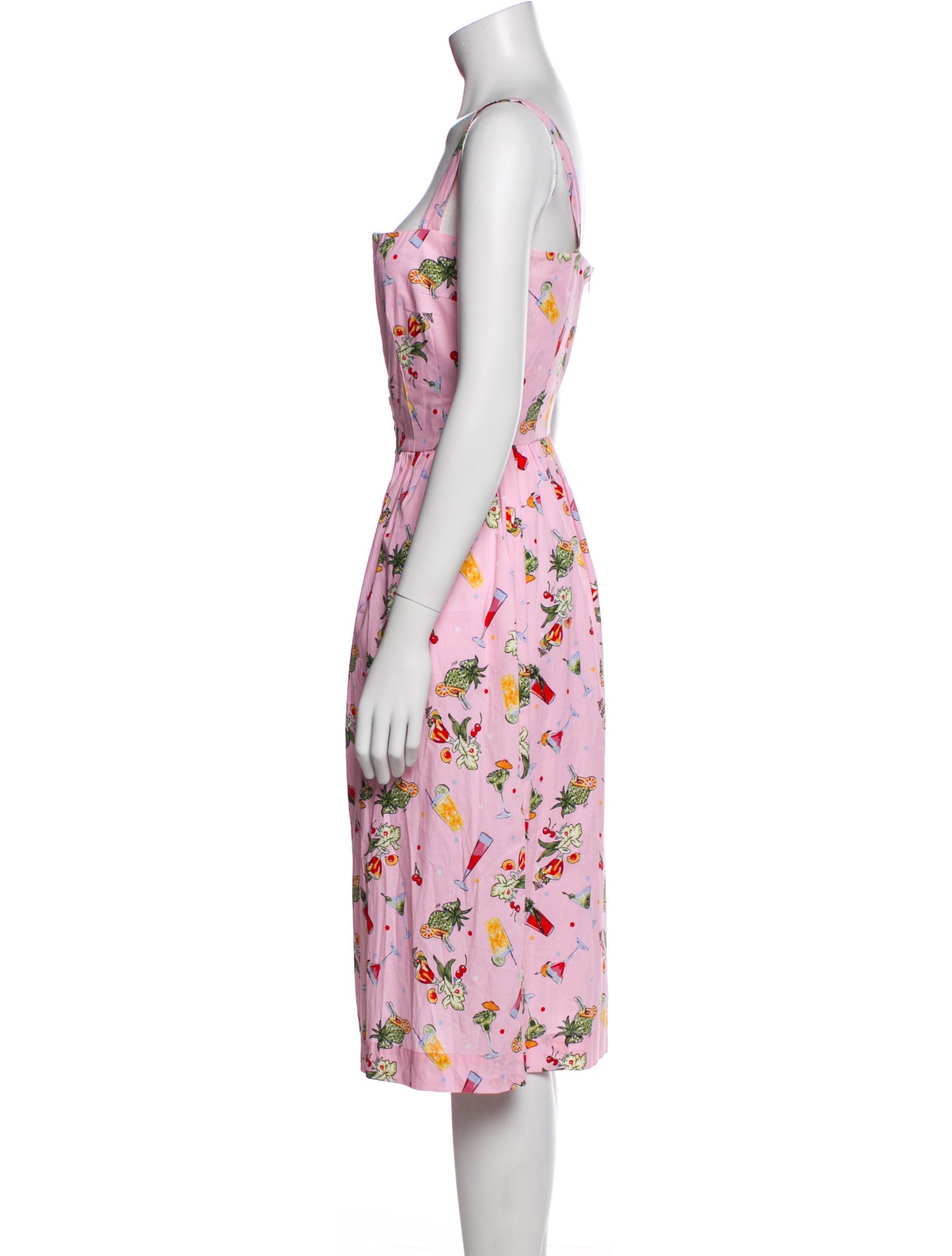 HVN Floral Print Knee-Length Dress