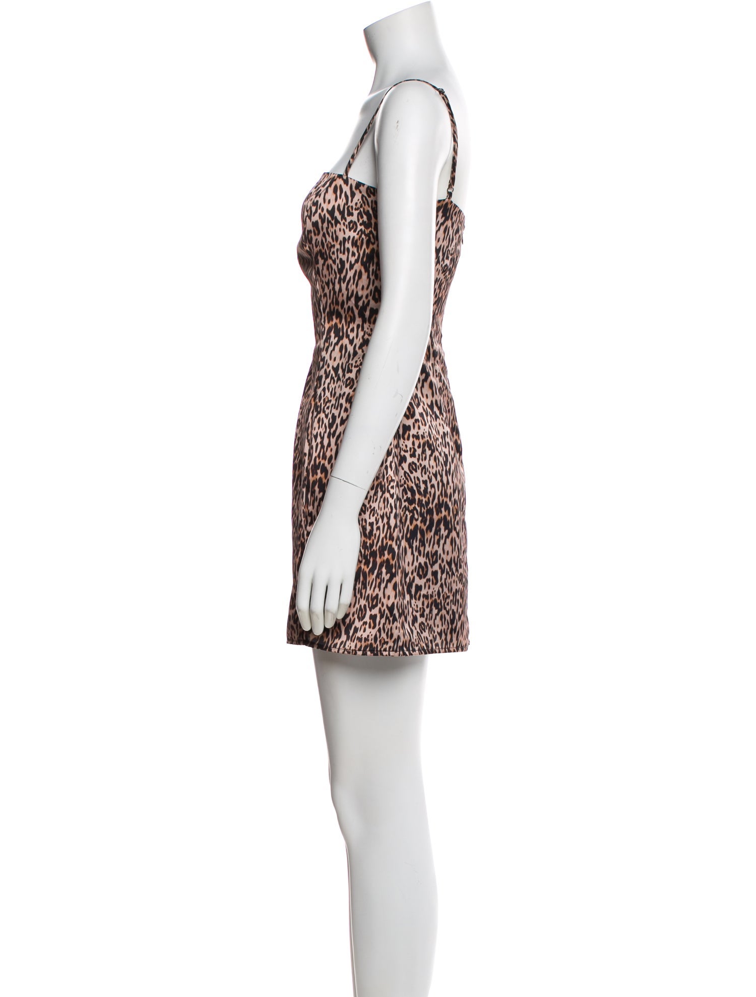 HVN Animal Print Mini Dress