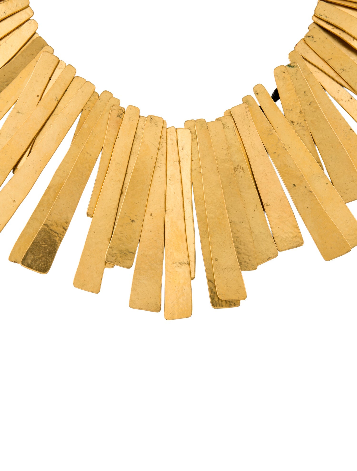 Hervé Van der Straeten Fringe & Leather Ribbon Necklace