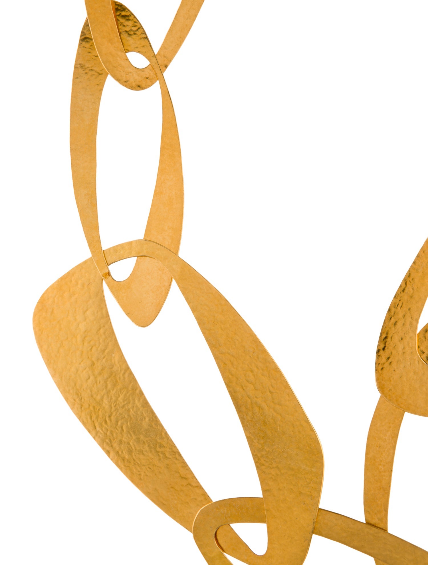 Hervé Van der Straeten Hammered Chain-Link Necklace