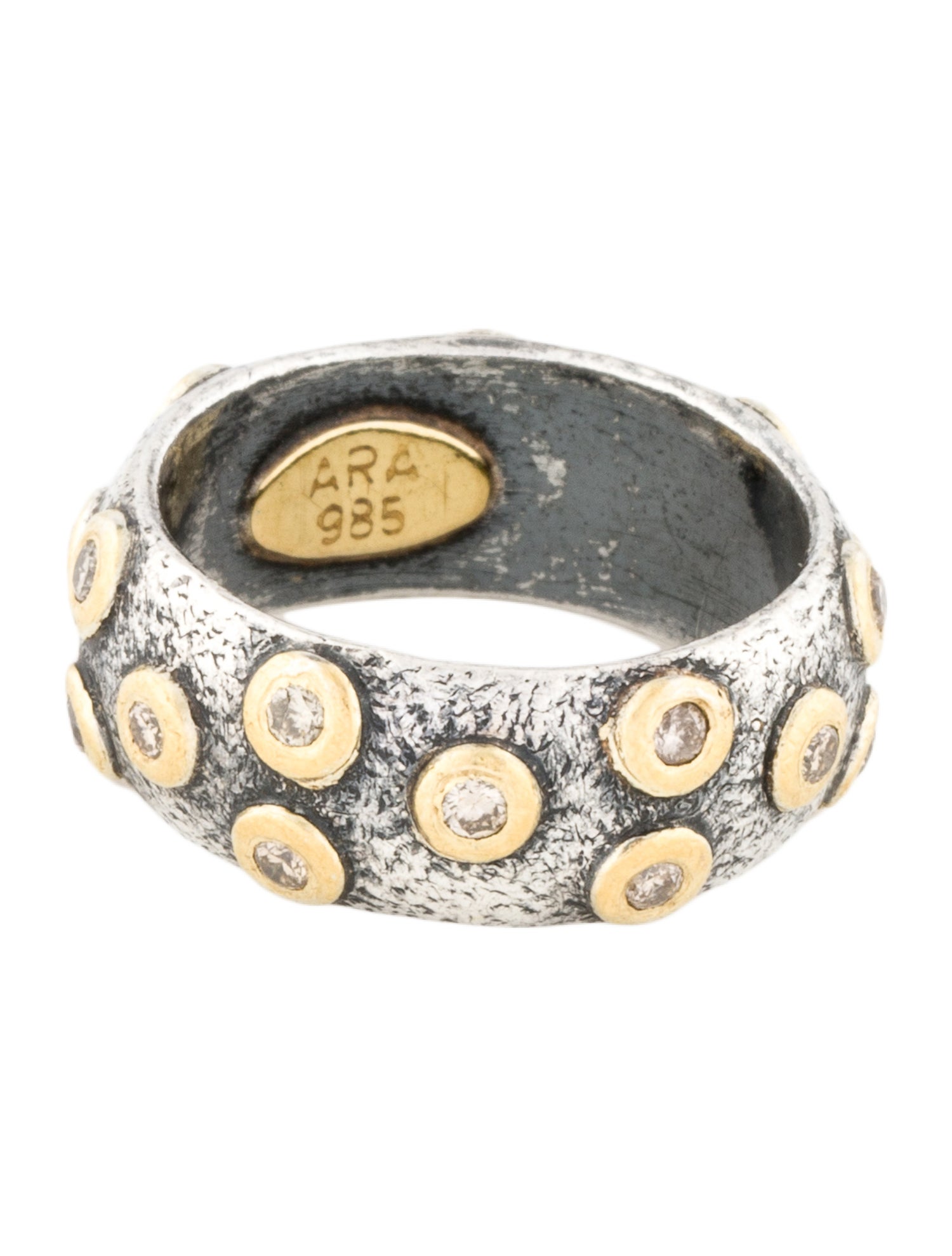 Ara Collection Two-Tone Diamond Band