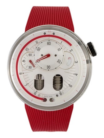 HYT H0 Red Silver Watch