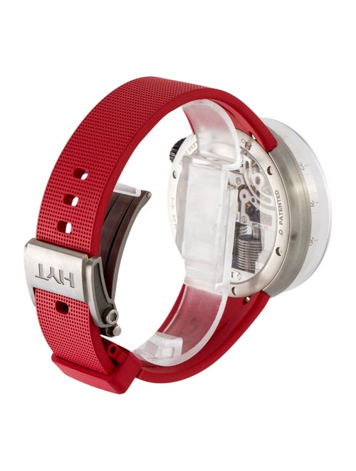 HYT H0 Red Silver Watch