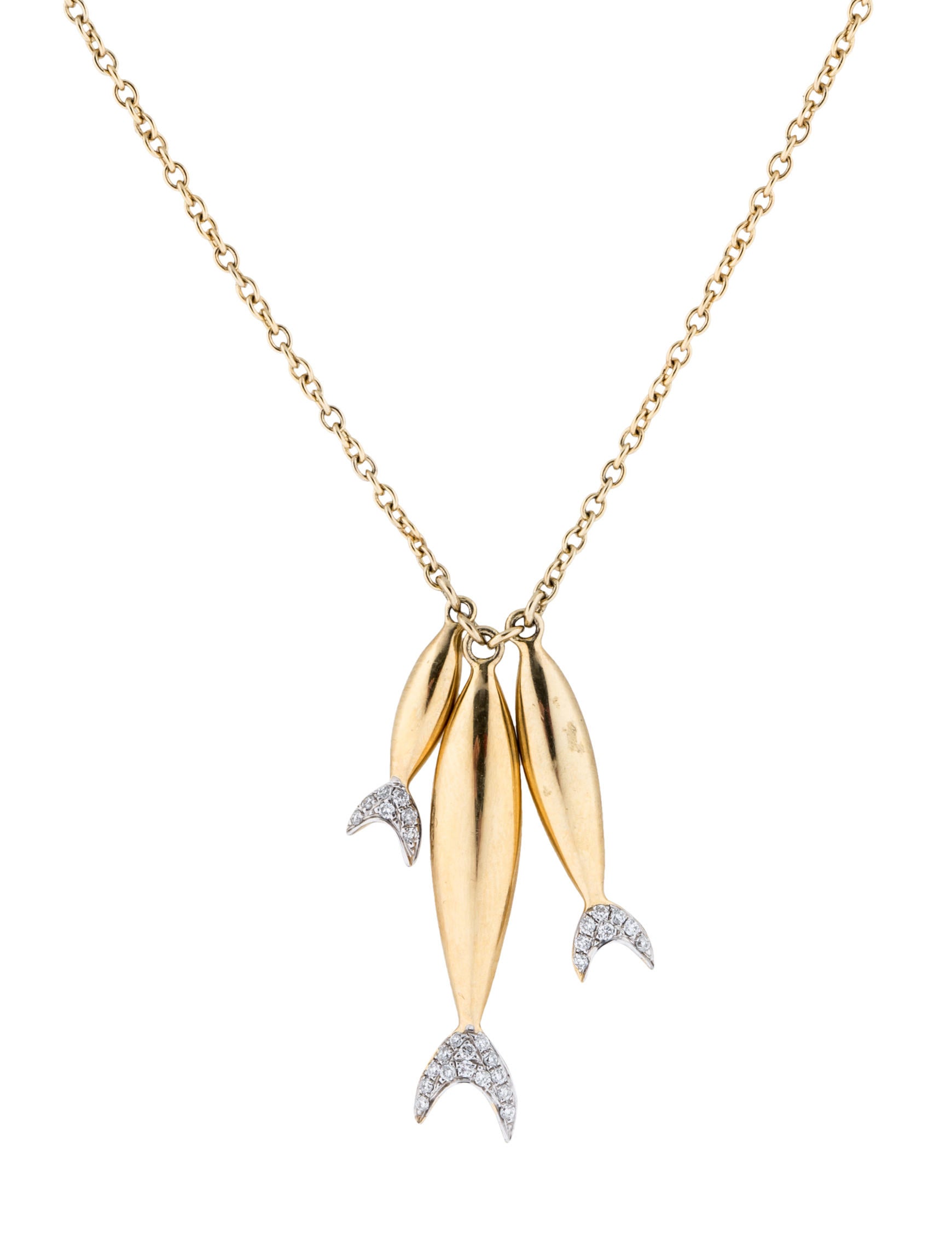 India Hicks Diamond Fish Pendant Necklace Necklaces Idh20017 Diamond Fish Pendant Necklace
