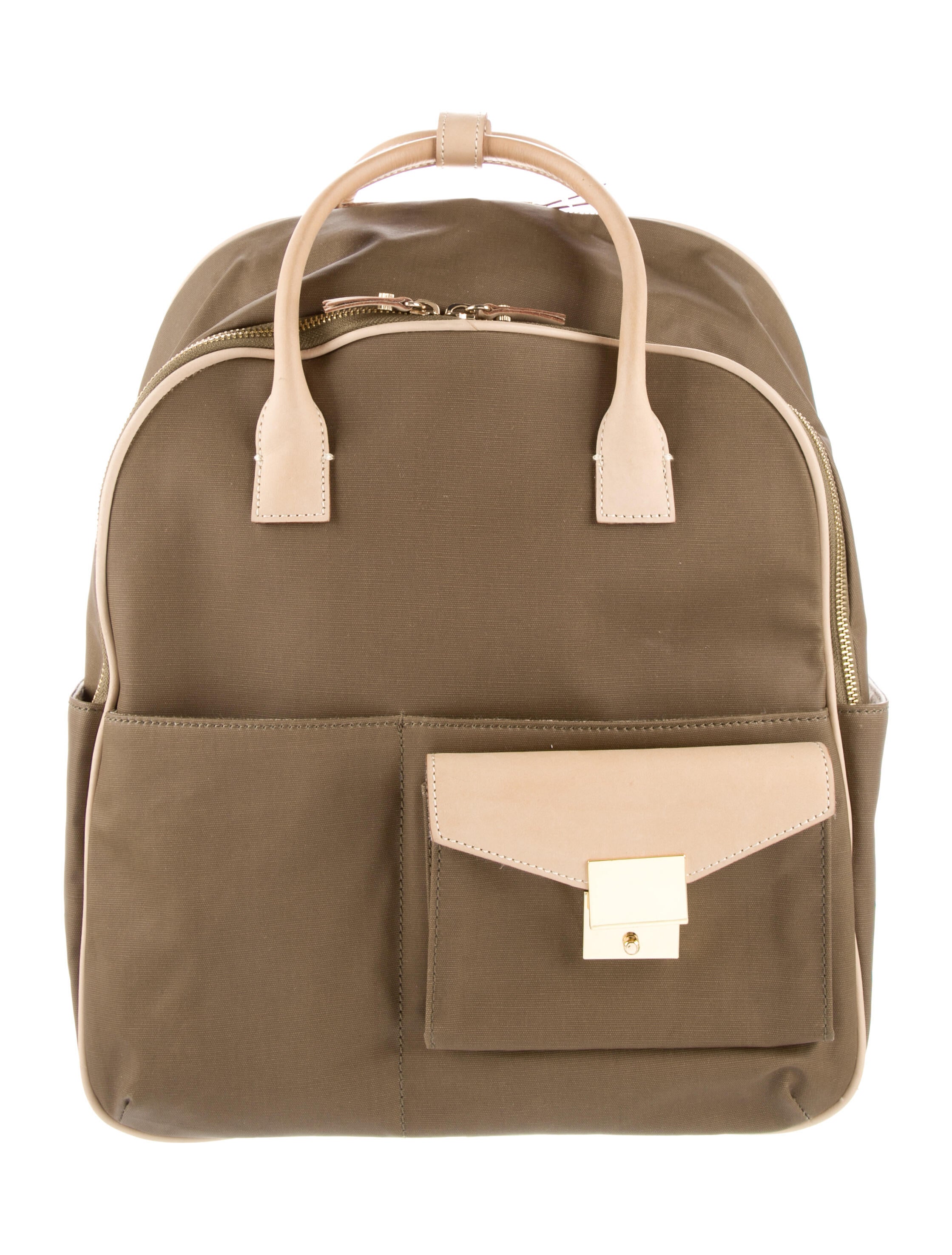 India Hicks Nylon Backpack Bag Green Backpacks, Handbags IDH22229