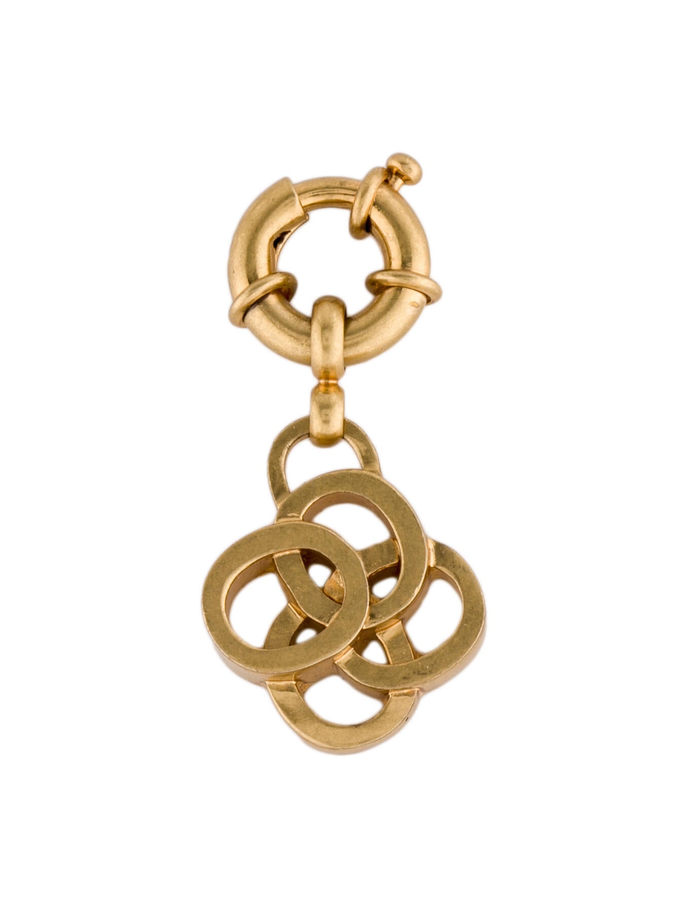 India Hicks Interlocking Ring Pendant GoldTone Metal Pendant
