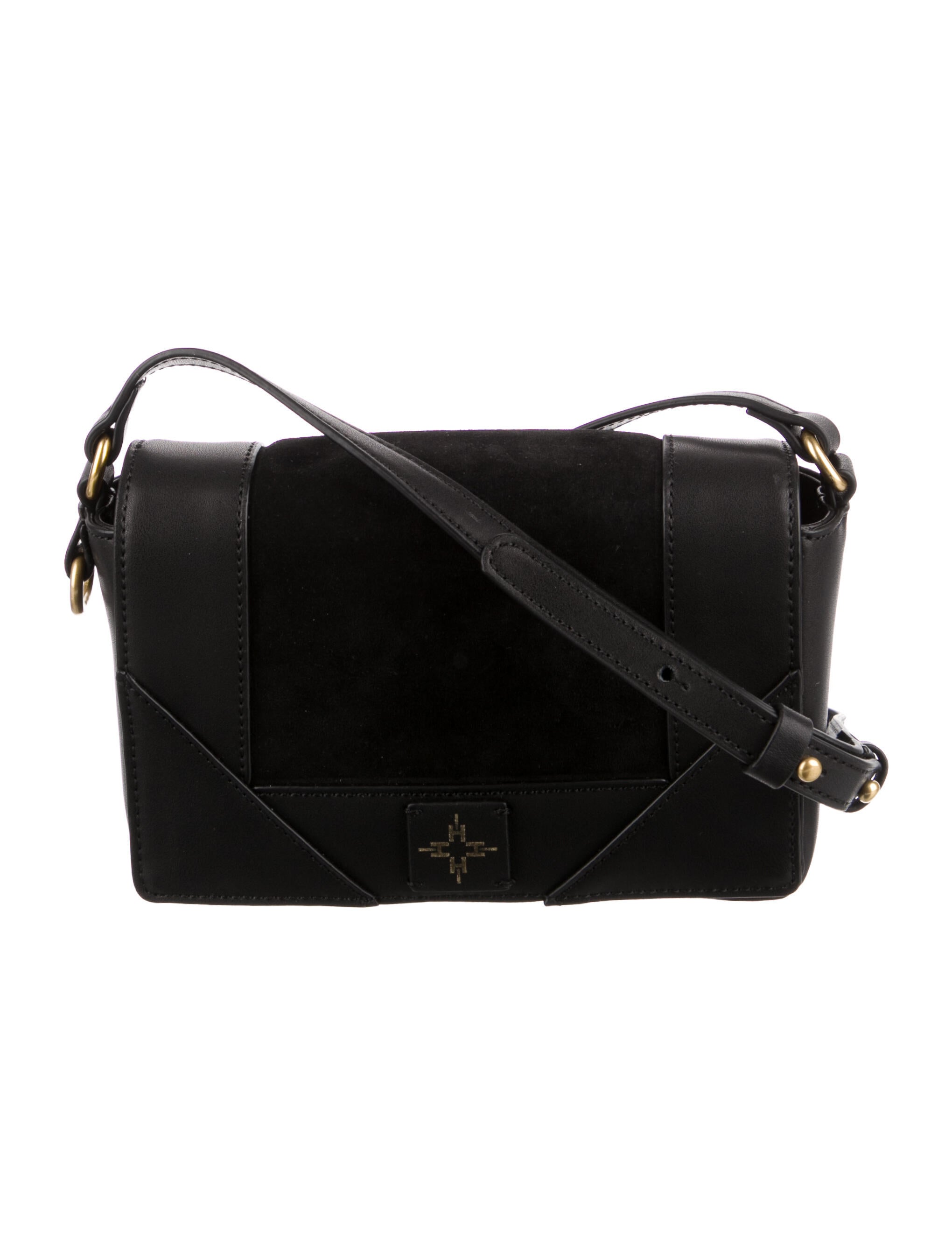 India Hicks Small Leather Crossbody Bag Black Crossbody Bags