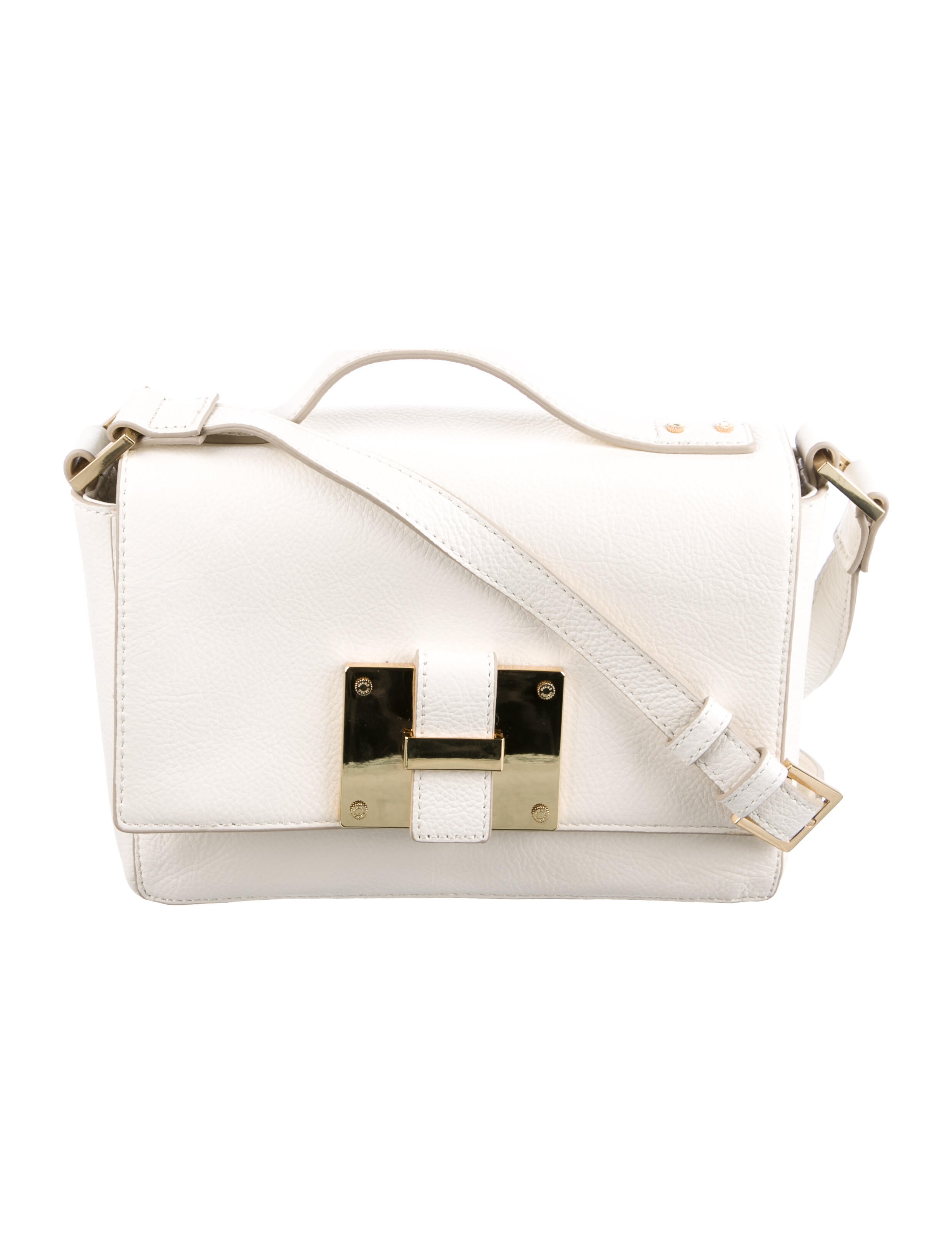 India Hicks Leather Gold Tone Crossbody Bag