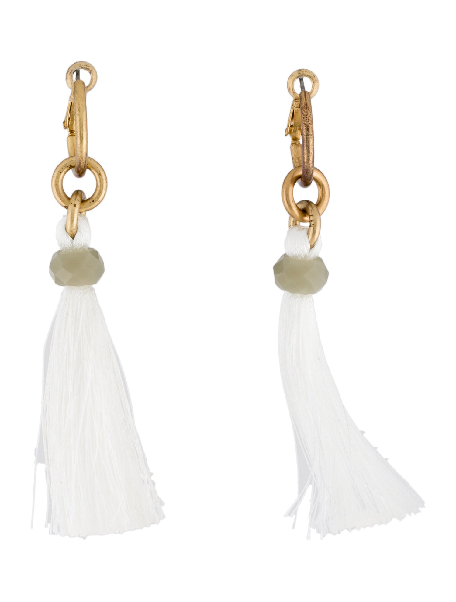 India Hicks Tassel Drop Earrings