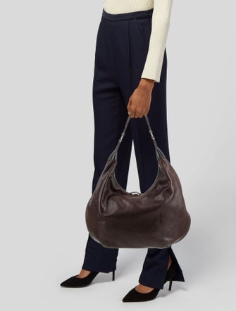 India Hicks Leather Hobo
