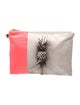 India Hicks Canvas Clutch