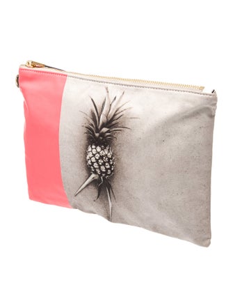 India Hicks Canvas Clutch