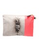 India Hicks Canvas Clutch