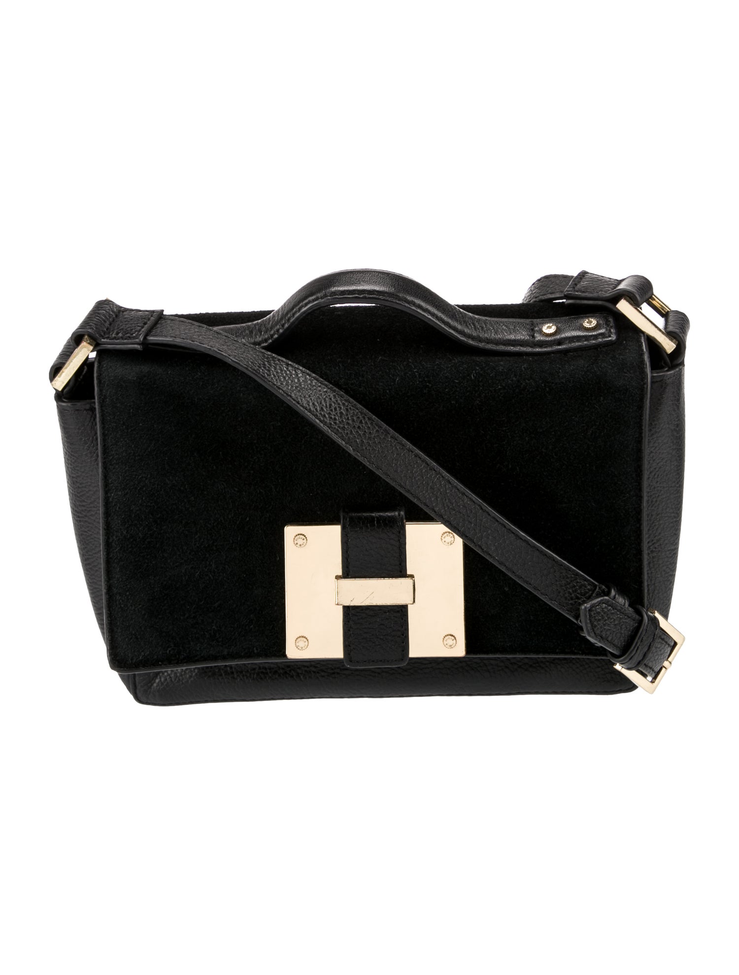 India Hicks Suede Top Handle Bag