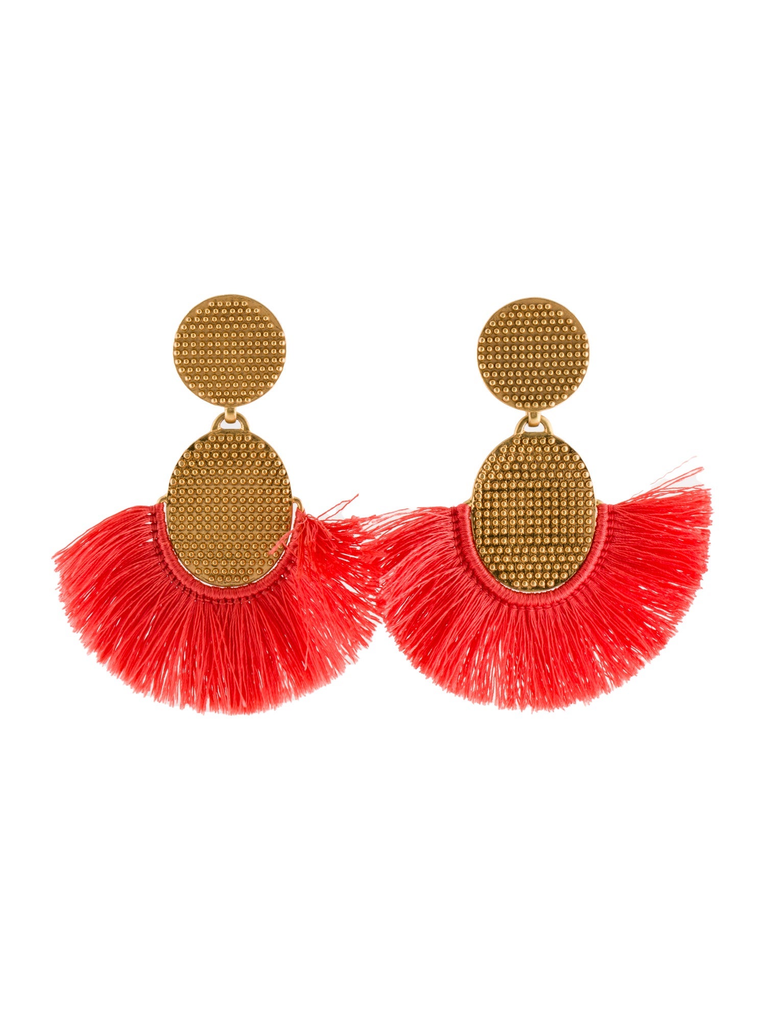 India Hicks Golden Fan Earrings