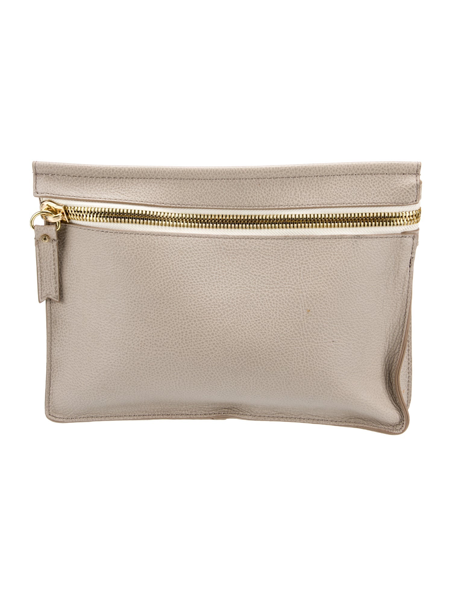 India Hicks Leather Clutch