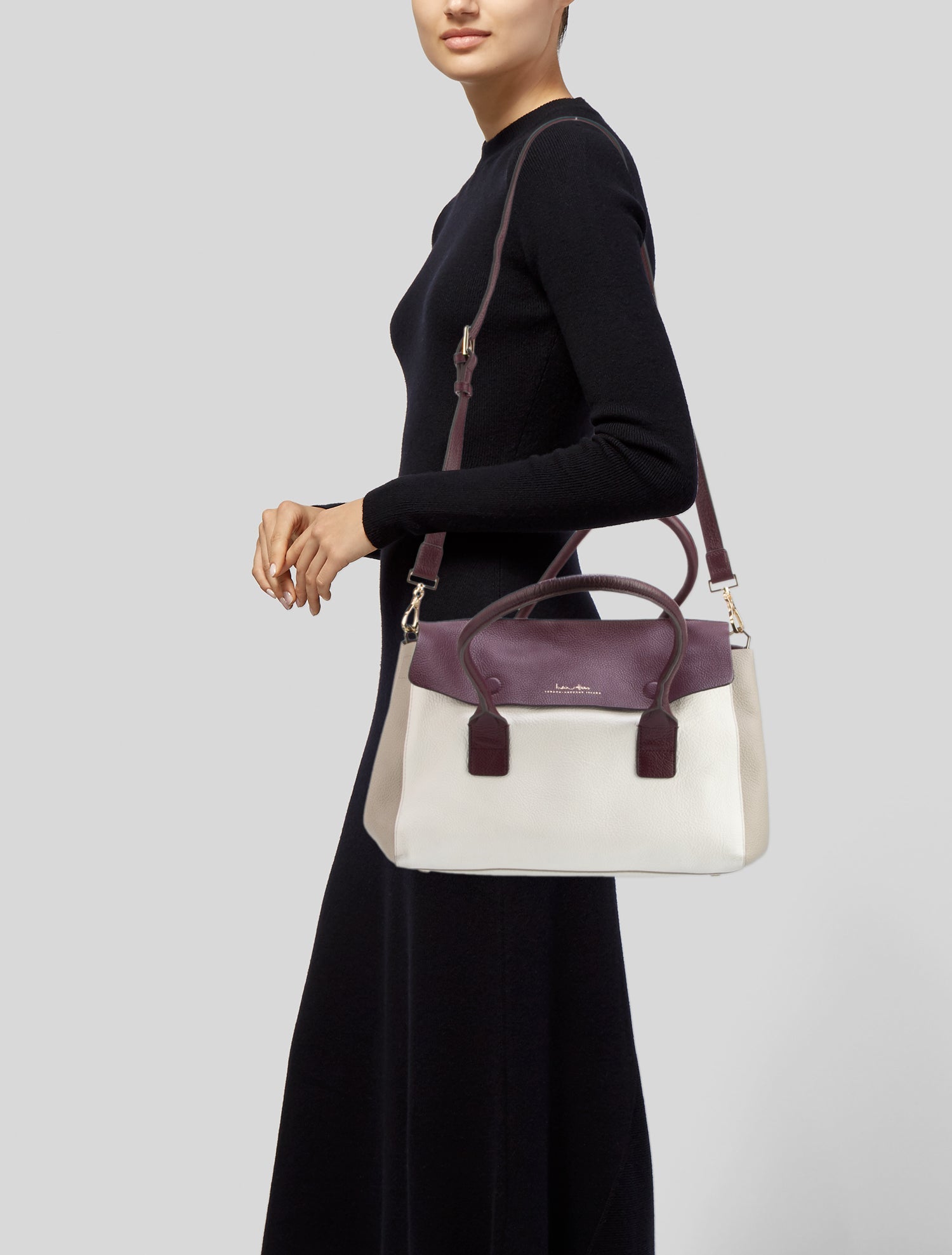 India Hicks Leather Shoulder Bag