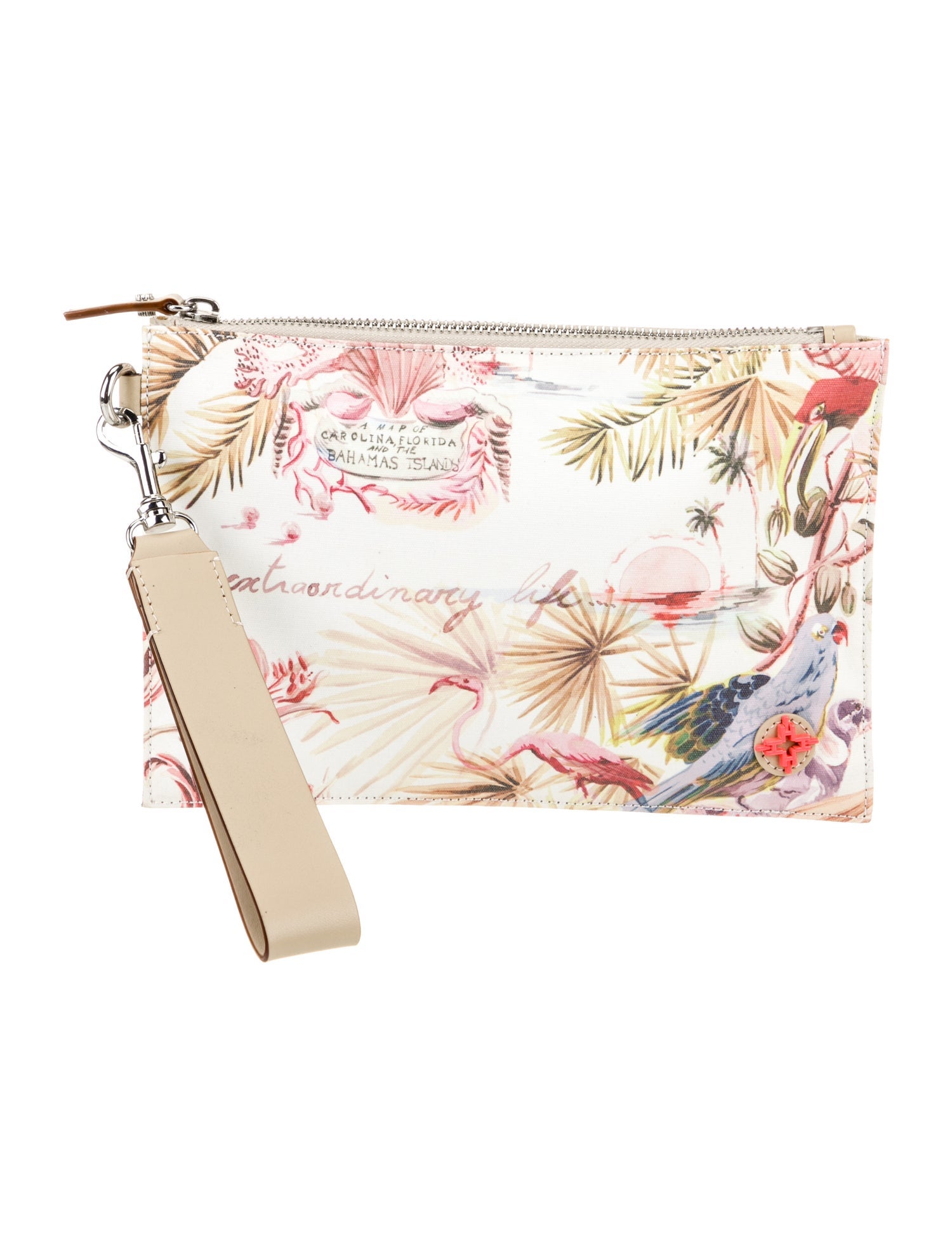 India Hicks Canvas Clutch