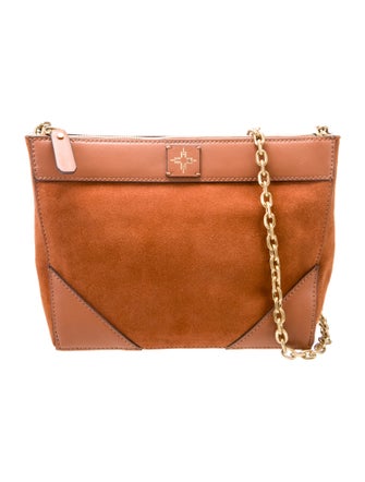 India Hicks Suede Messenger Bag