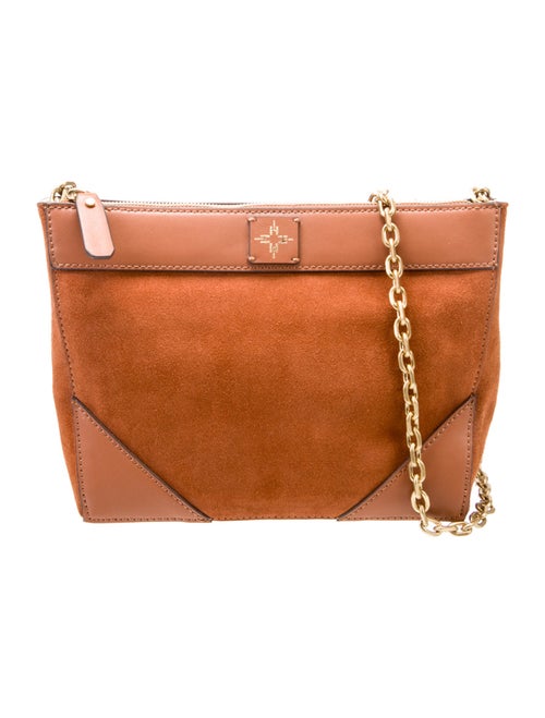 India Hicks Suede Messenger Bag