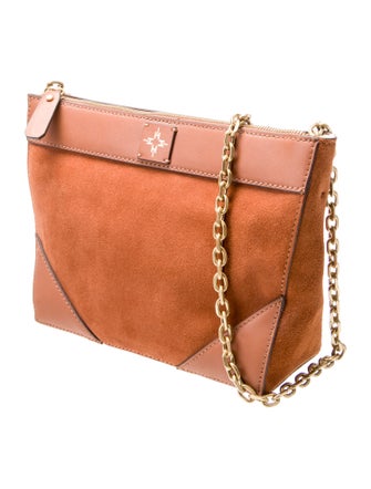 India Hicks Suede Messenger Bag