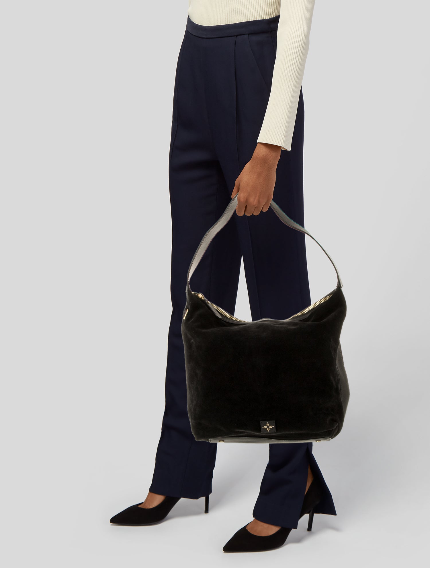 India Hicks Suede Hobo