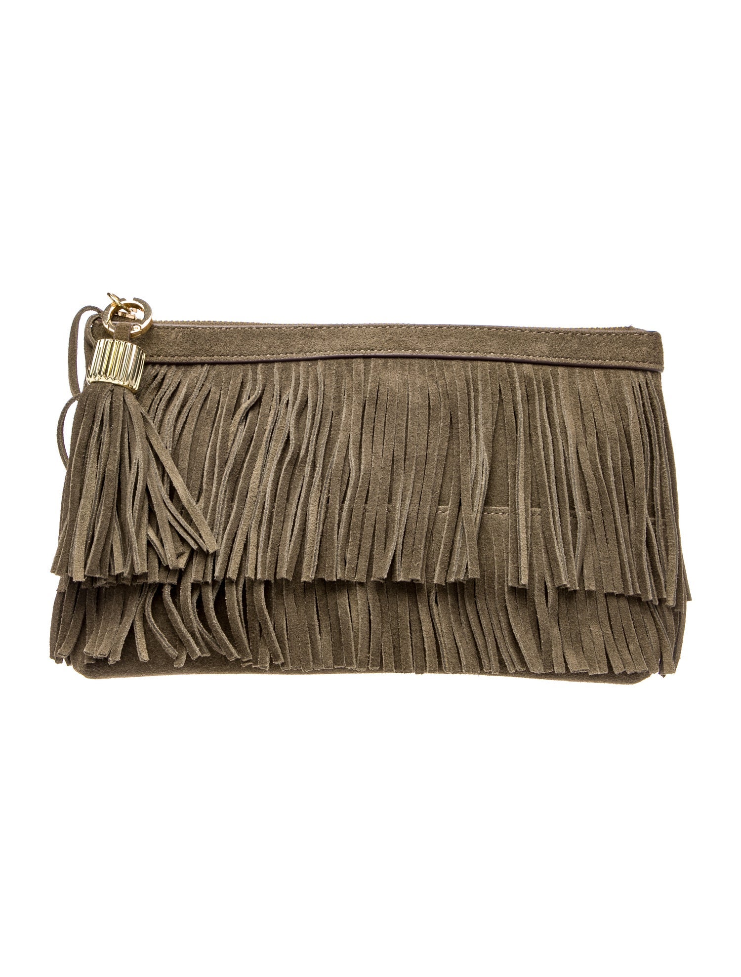 India Hicks Suede Evening Bag