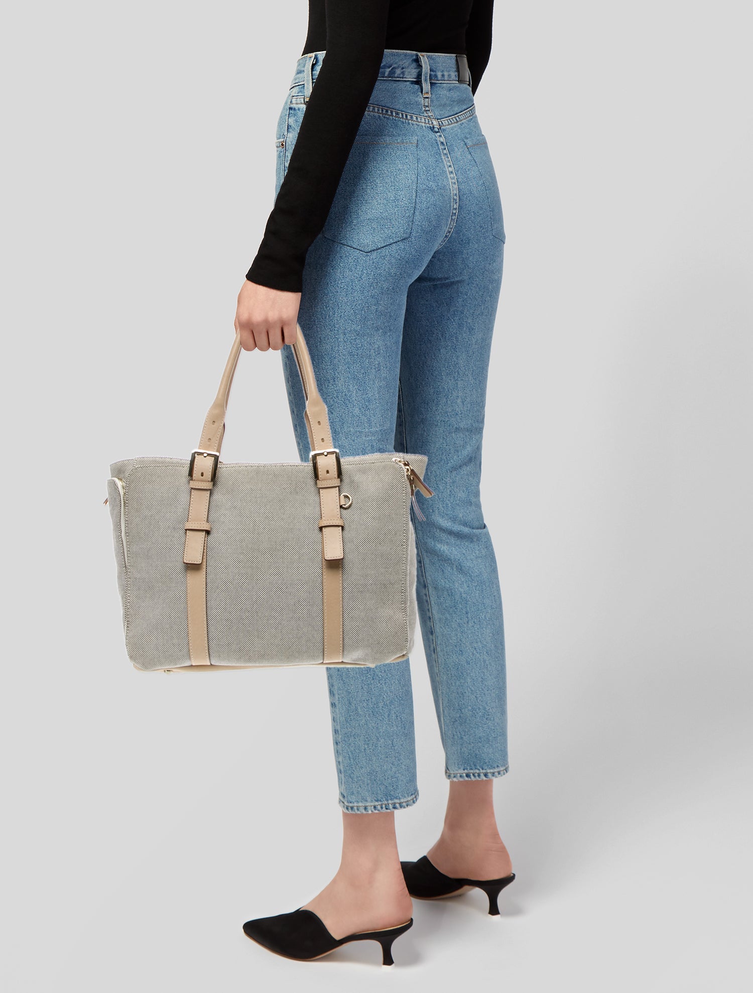 India Hicks Canvas Top Handle Bag