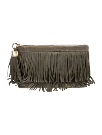 India Hicks Suede Evening Bag
