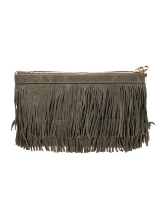India Hicks Suede Evening Bag