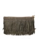 India Hicks Suede Evening Bag