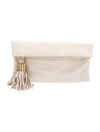 India Hicks Leather Clutch