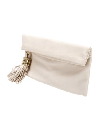 India Hicks Leather Clutch