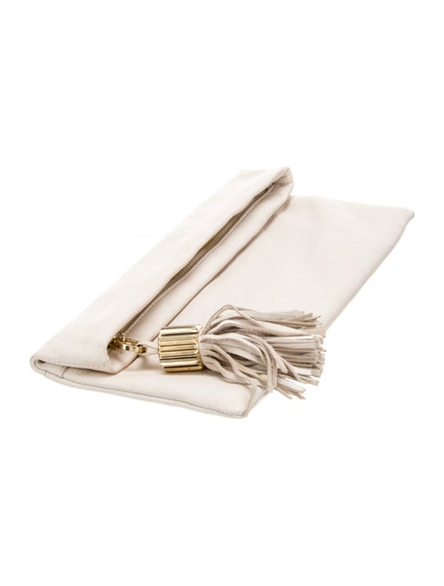 India Hicks Leather Clutch