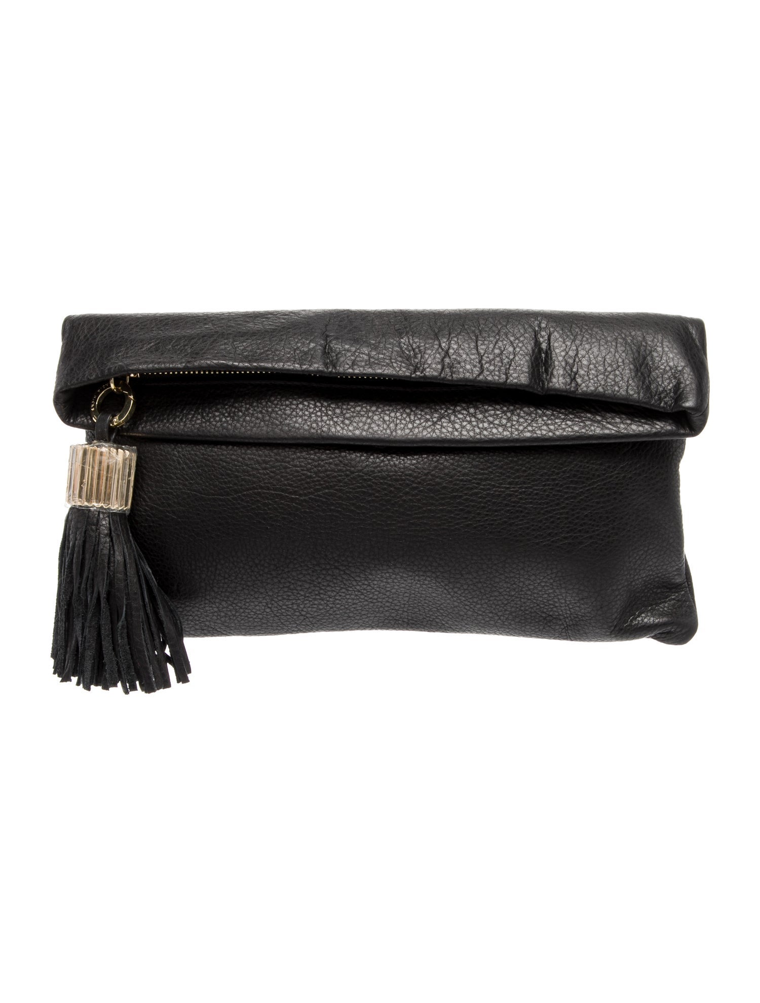 India Hicks Leather Clutch