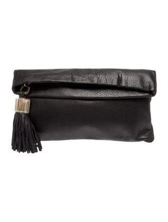 India Hicks Leather Clutch