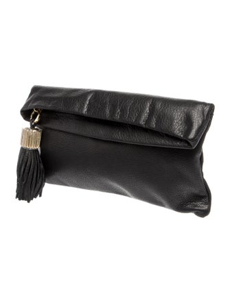 India Hicks Leather Clutch