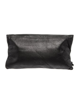 India Hicks Leather Clutch