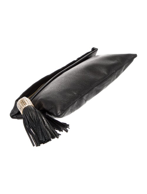 India Hicks Leather Clutch