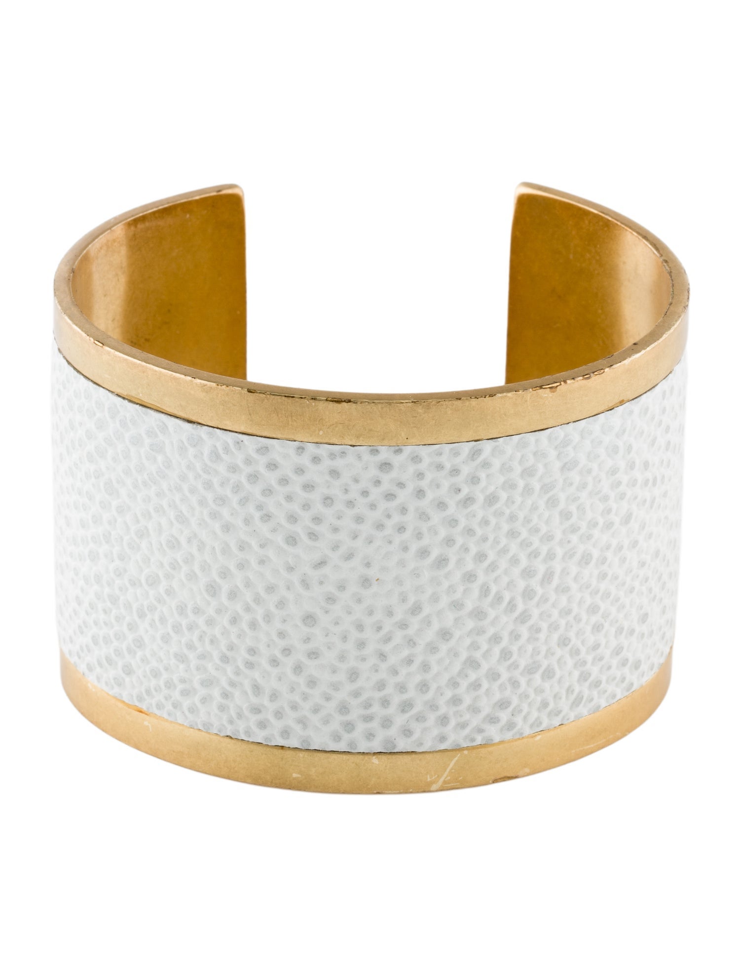 India Hicks Leather 'Ray Of White' Cuff Bracelet
