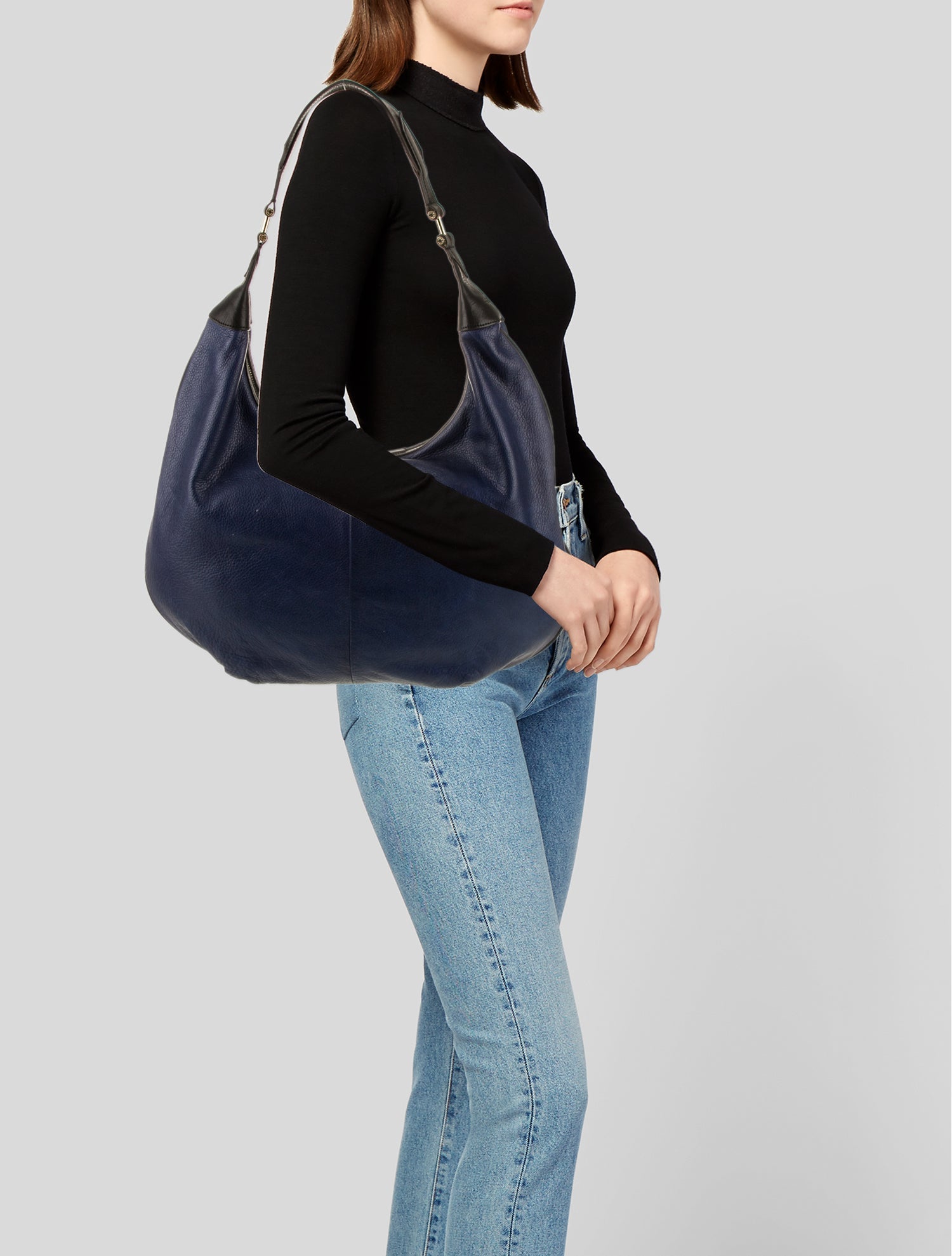 India Hicks Leather Hobo