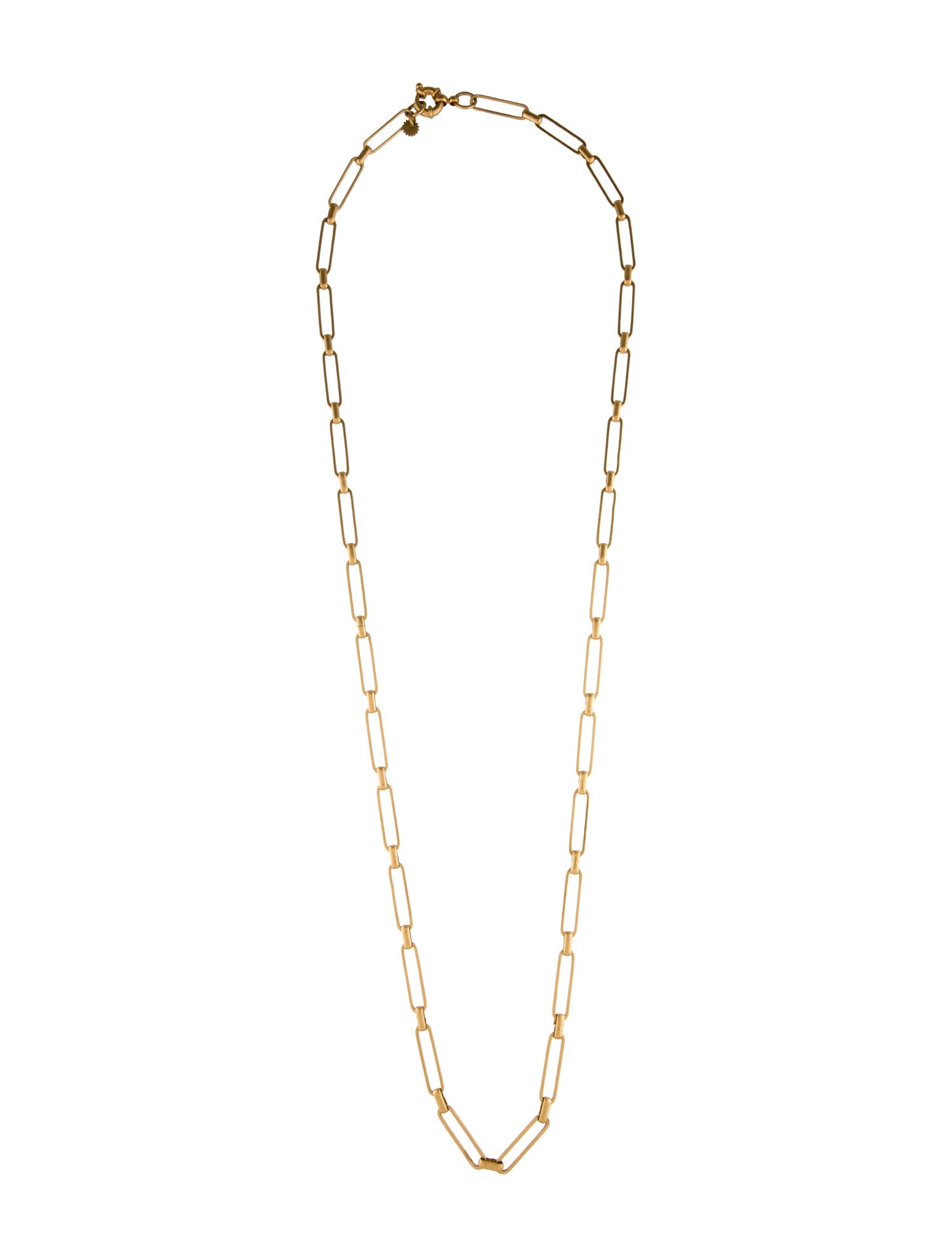 India Hicks Paperclip Chain Link Necklace