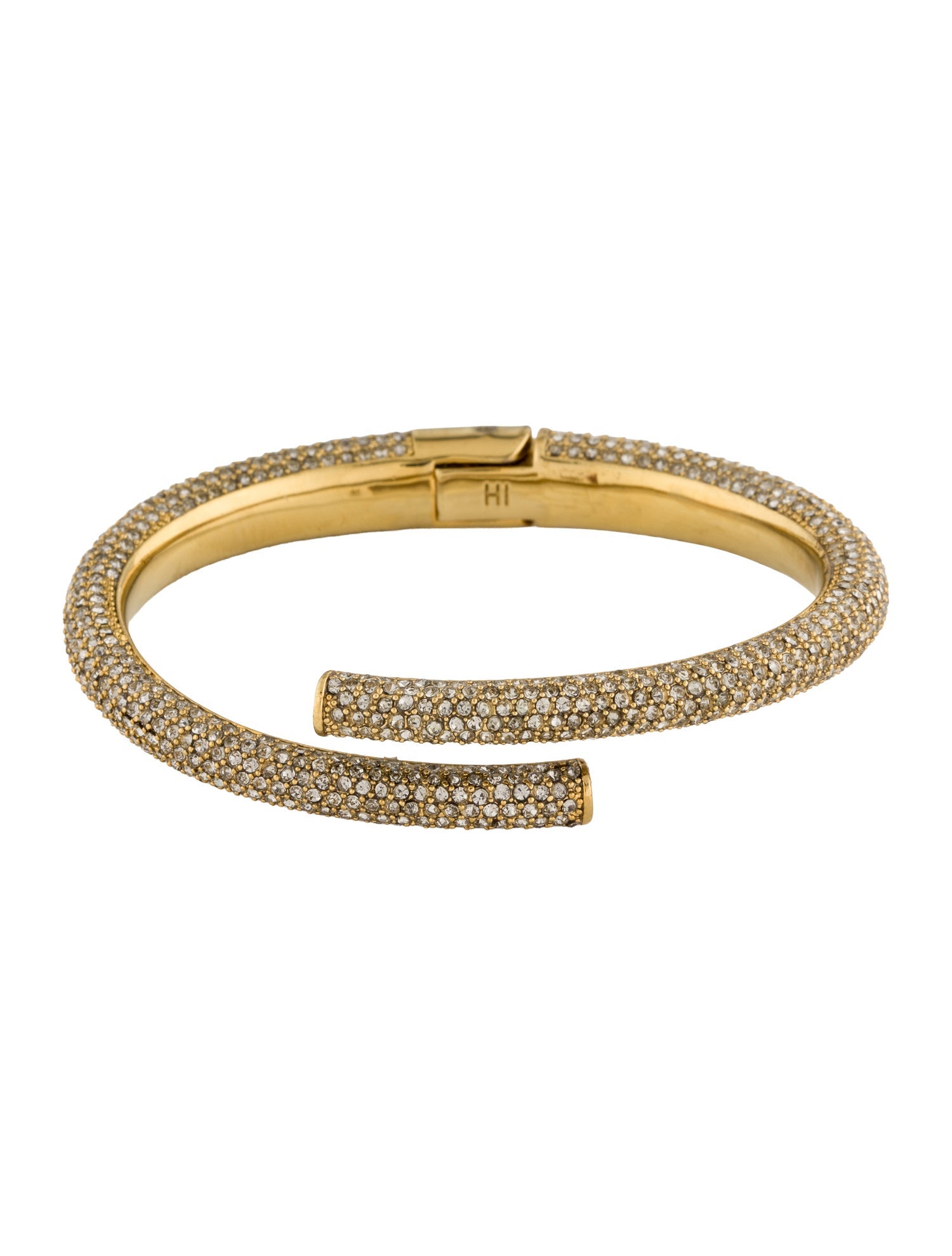India Hicks Crystal Hinged Bracelet