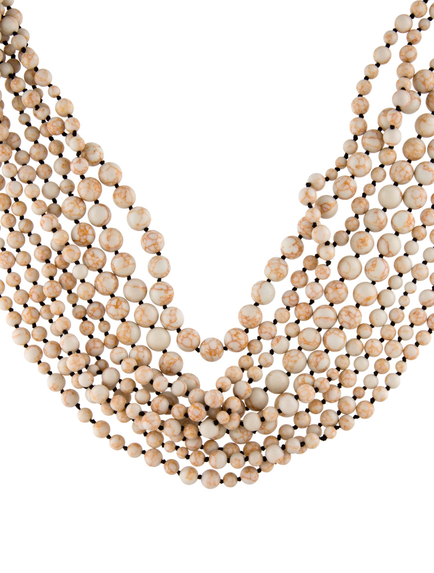 India Hicks Resin & Cord Beaded Desert Multistrand Necklace