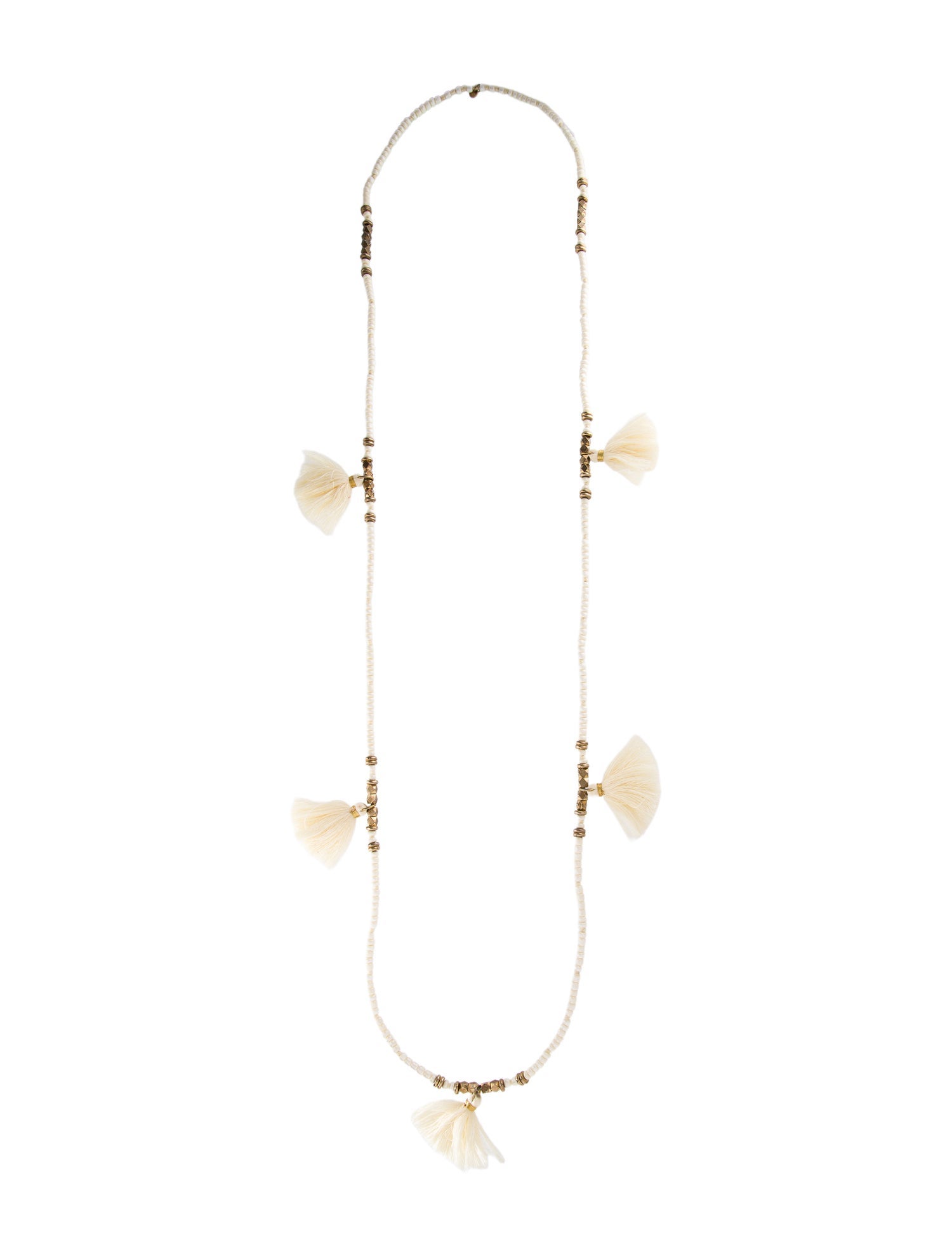 India Hicks No Hessel Tassel Beaded Necklace