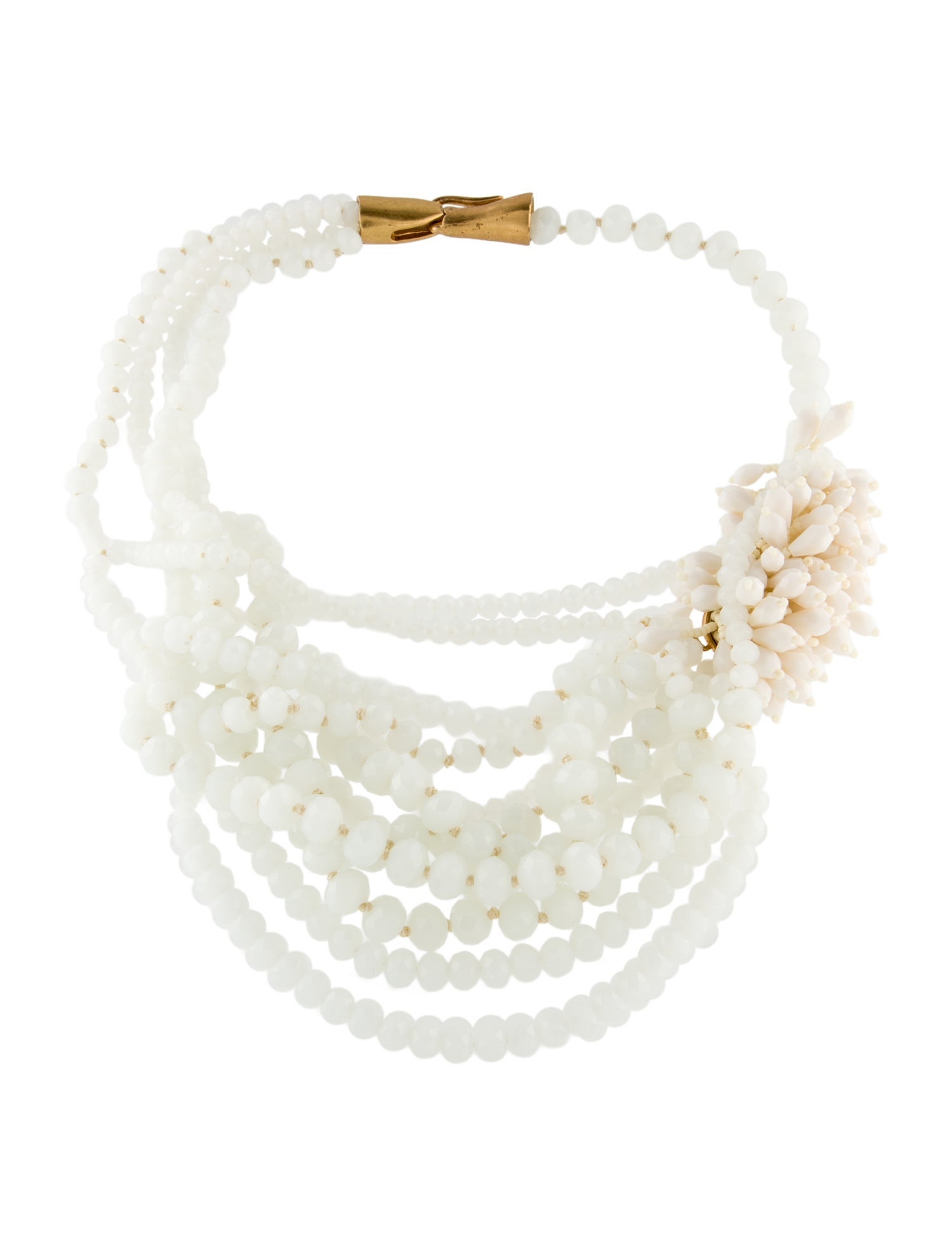 India Hicks Beaded Collar Multistrand Necklace