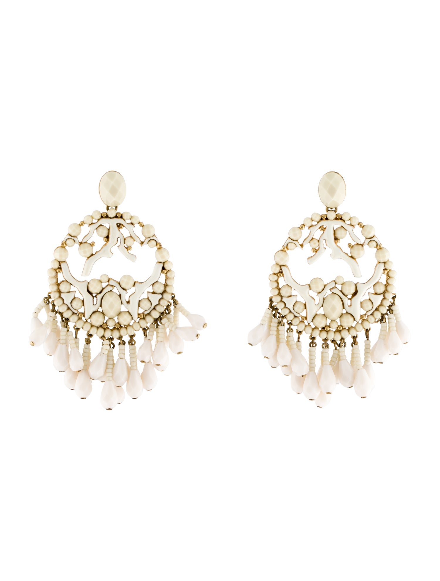 India Hicks Resin & Bead & Enamel Branching Out Chandelier Earrings