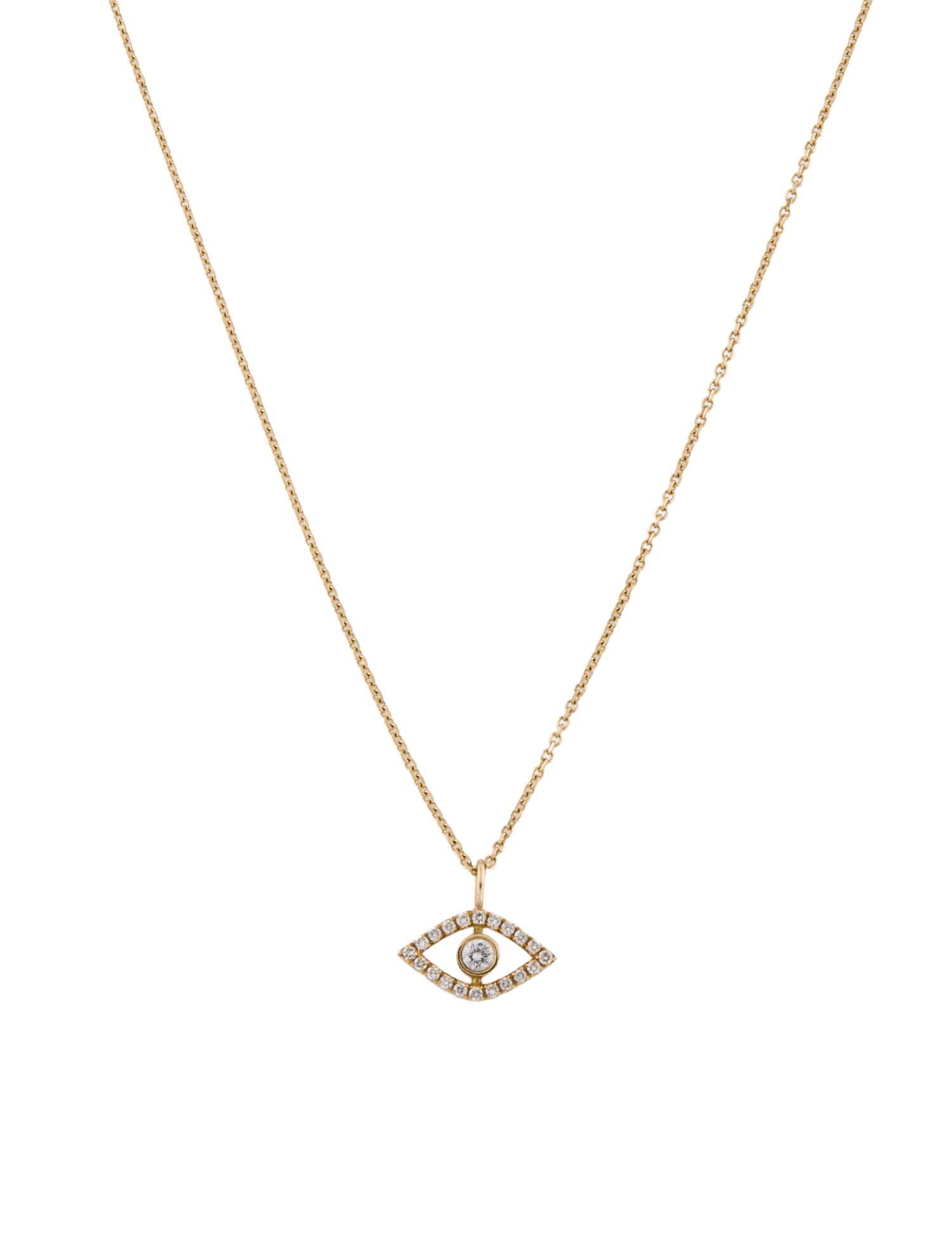 Idyl 14K Lab-Grown Diamond Laila Pendant Necklace