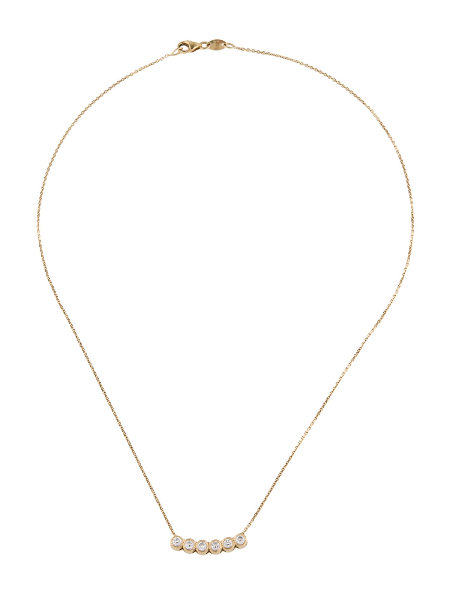 Idyl 14K Lab-Grown Diamond Lena Pendant Necklace