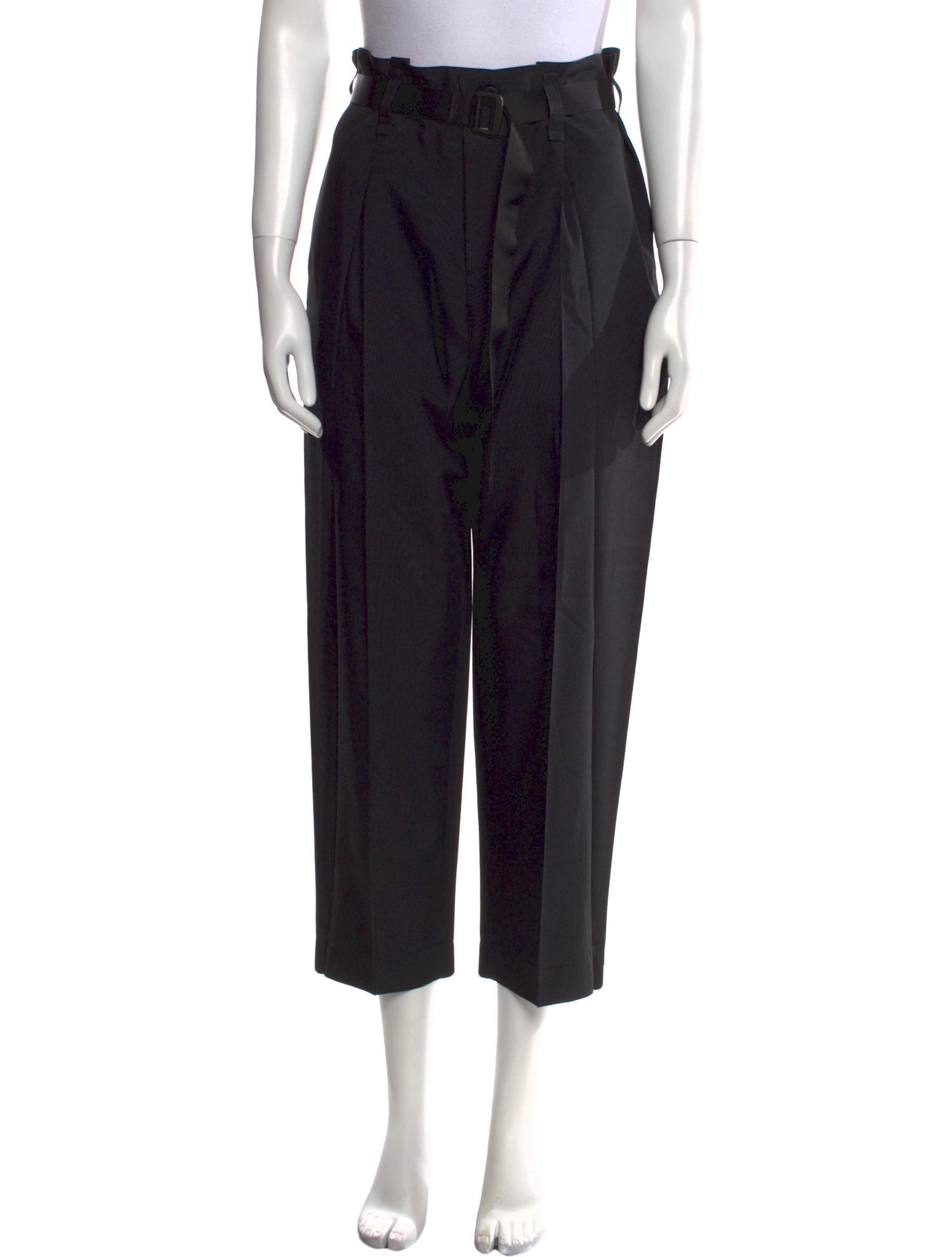 132 5. Issey Miyake Oblique Fold Creased Trousers